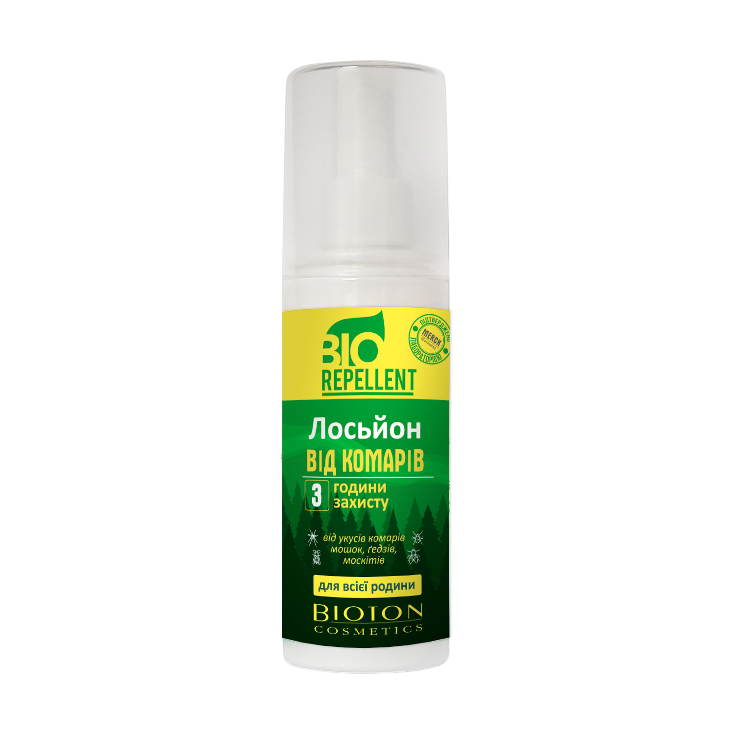 Лосьйон-спрей від комарів Bioton Cosmetics BioRepellent 3 години захисту, 100 мл